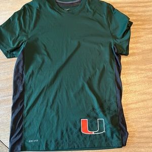 Nike Miami hurricane dry fit shirt
